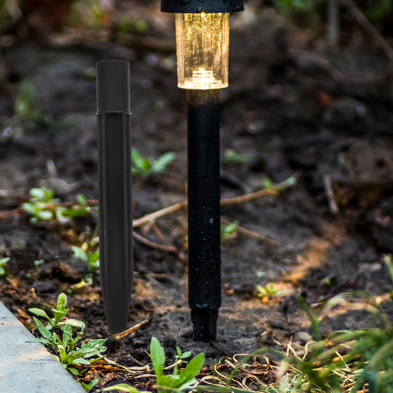 Outdoor Lighting In Ground - Ground Spikes for Signs Insertion Sticks