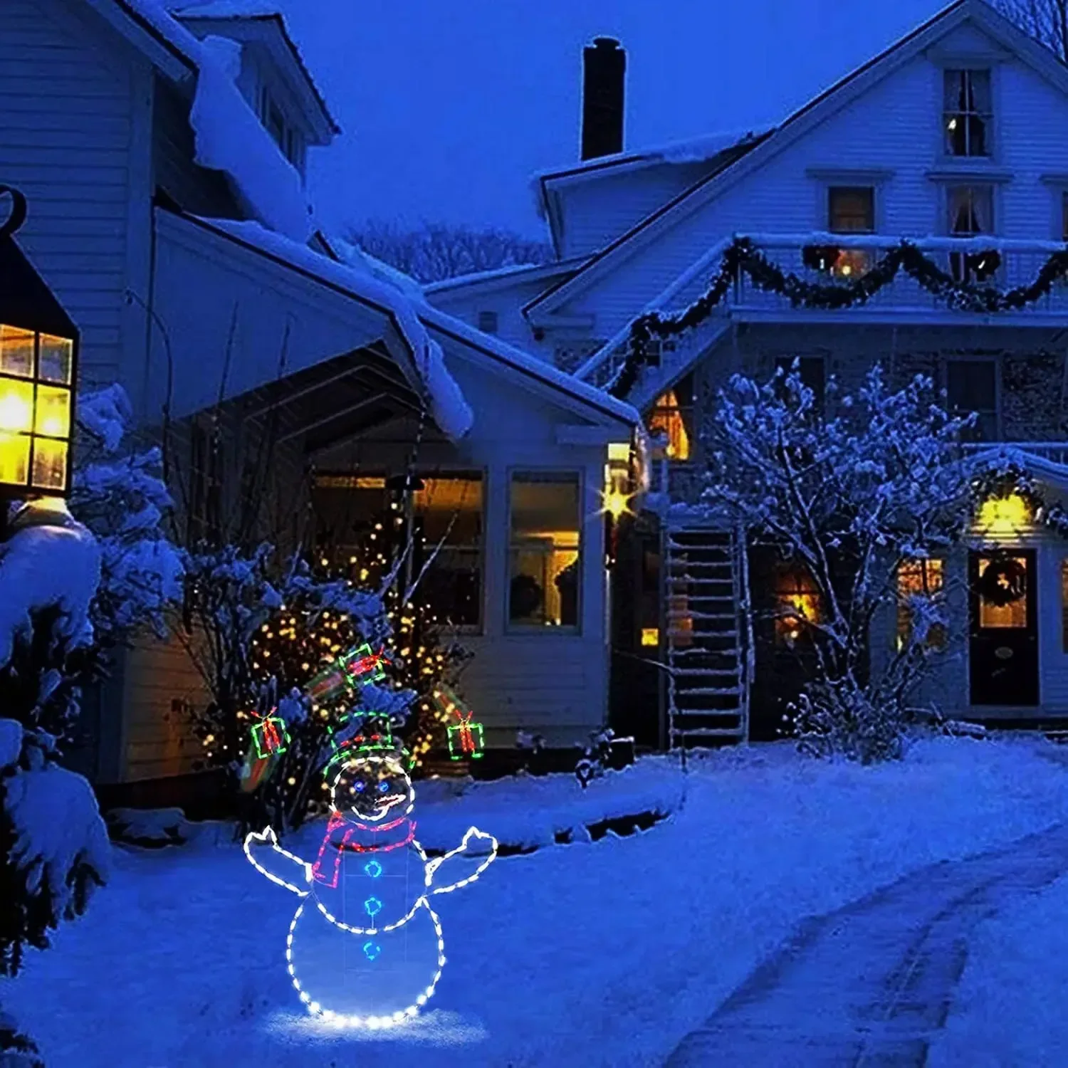 Animated Snowball Light LED Gl - đánh giá và giá Outdoor Lighting In Ground
