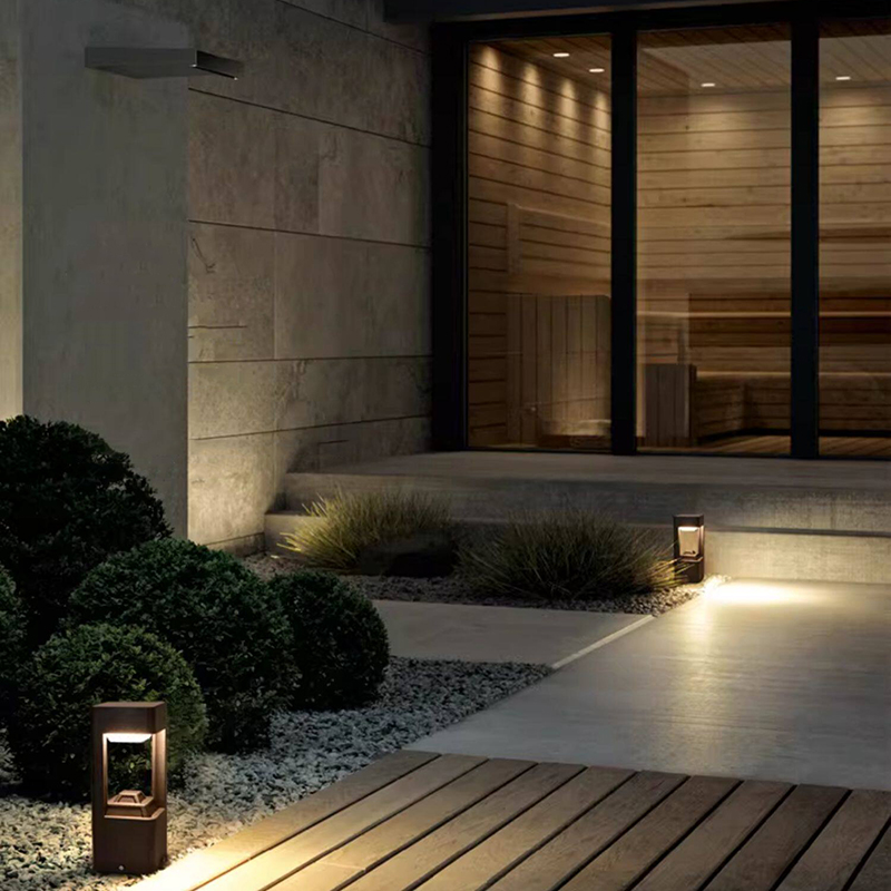 Luminous floor lamp courtyard  - đánh giá và giá Outdoor Lighting Lamps