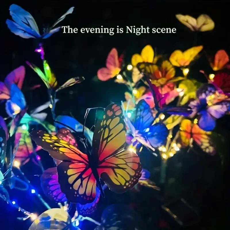 Solar LED Butterfly Garden Lig - đánh giá và giá Outdoor Lighting In Ground