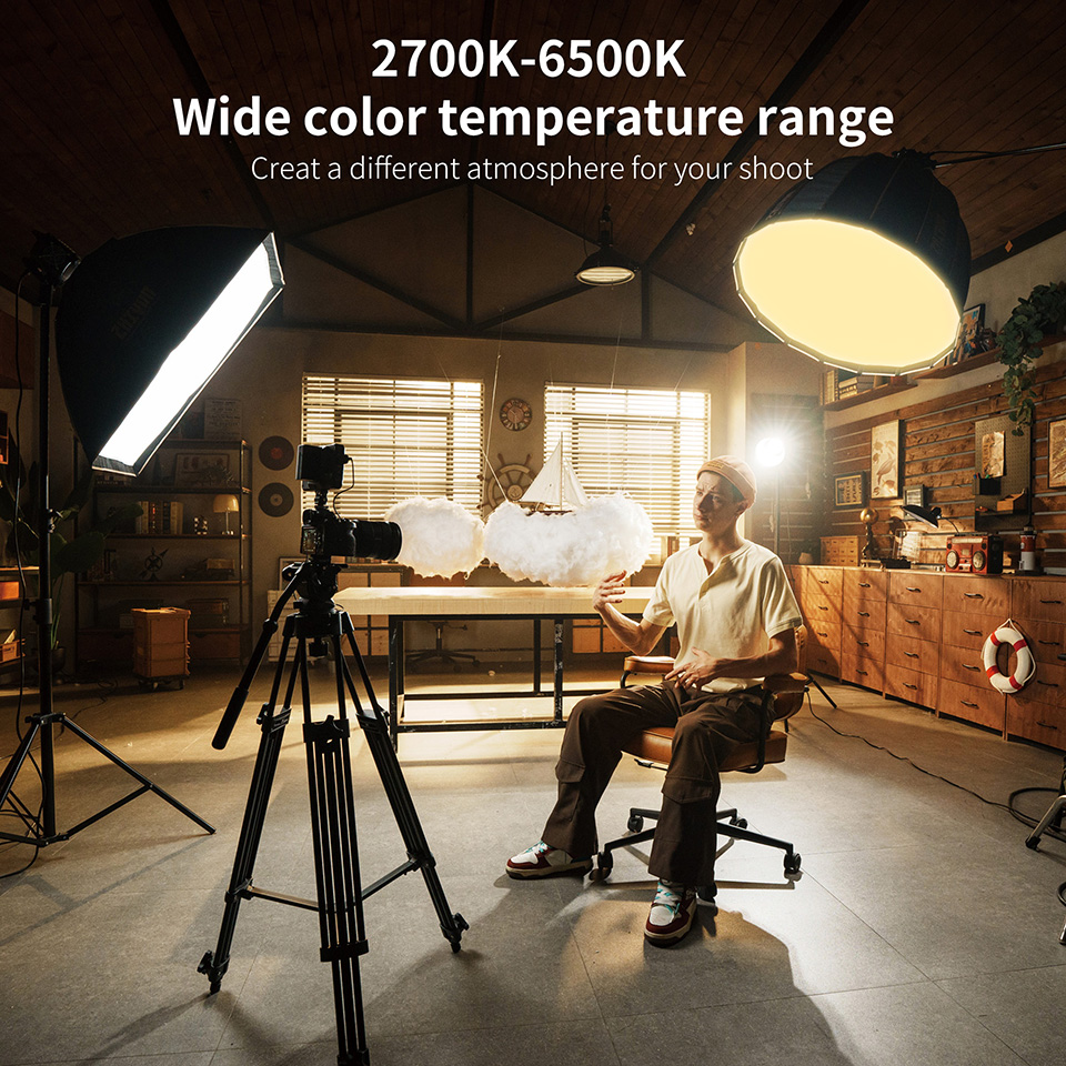ZHIYUN MOLUS B500 500W 2700K t - đánh giá và giá Outdoor Lighting Video Shooting