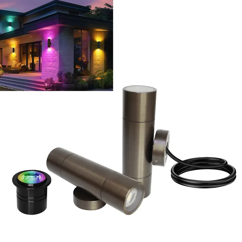 Durable Brass Outdoor LED Wall - đánh giá và giá Outdoor Lighting Design