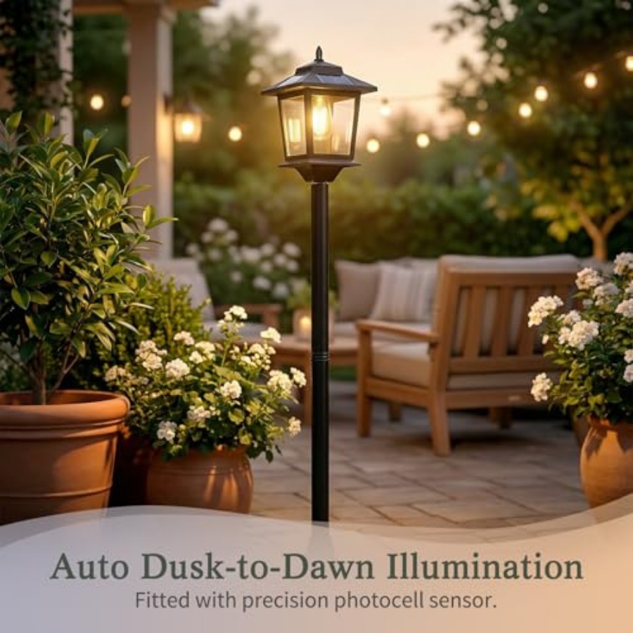 Outdoor Solar Post Lights, 2-P - đánh giá và giá Outdoor Lighting Lamps