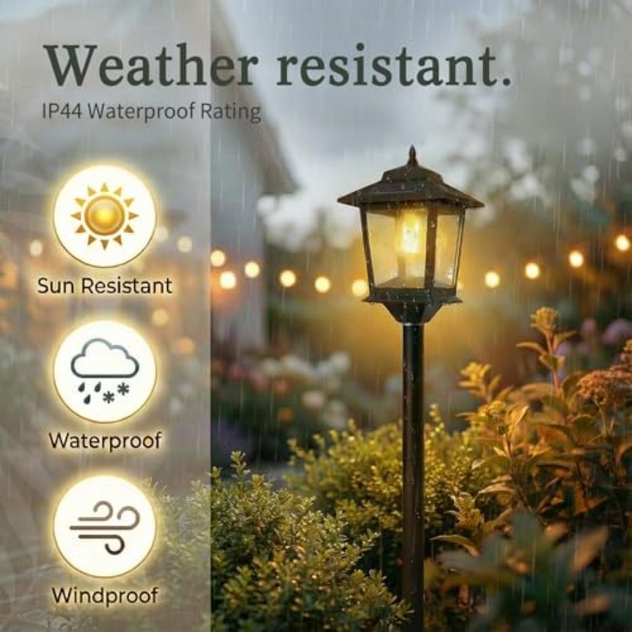 Outdoor Solar Post Lights, 2-P - đánh giá và giá Outdoor Lighting Lamps