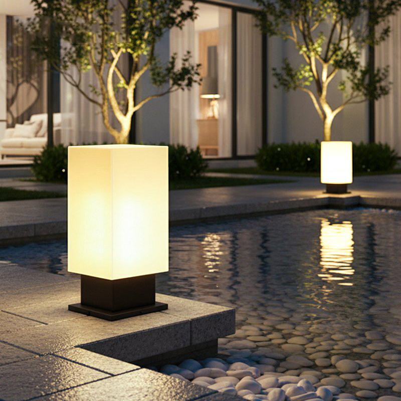 Luminous floor lamp courtyard  - đánh giá và giá Outdoor Lighting Lamps