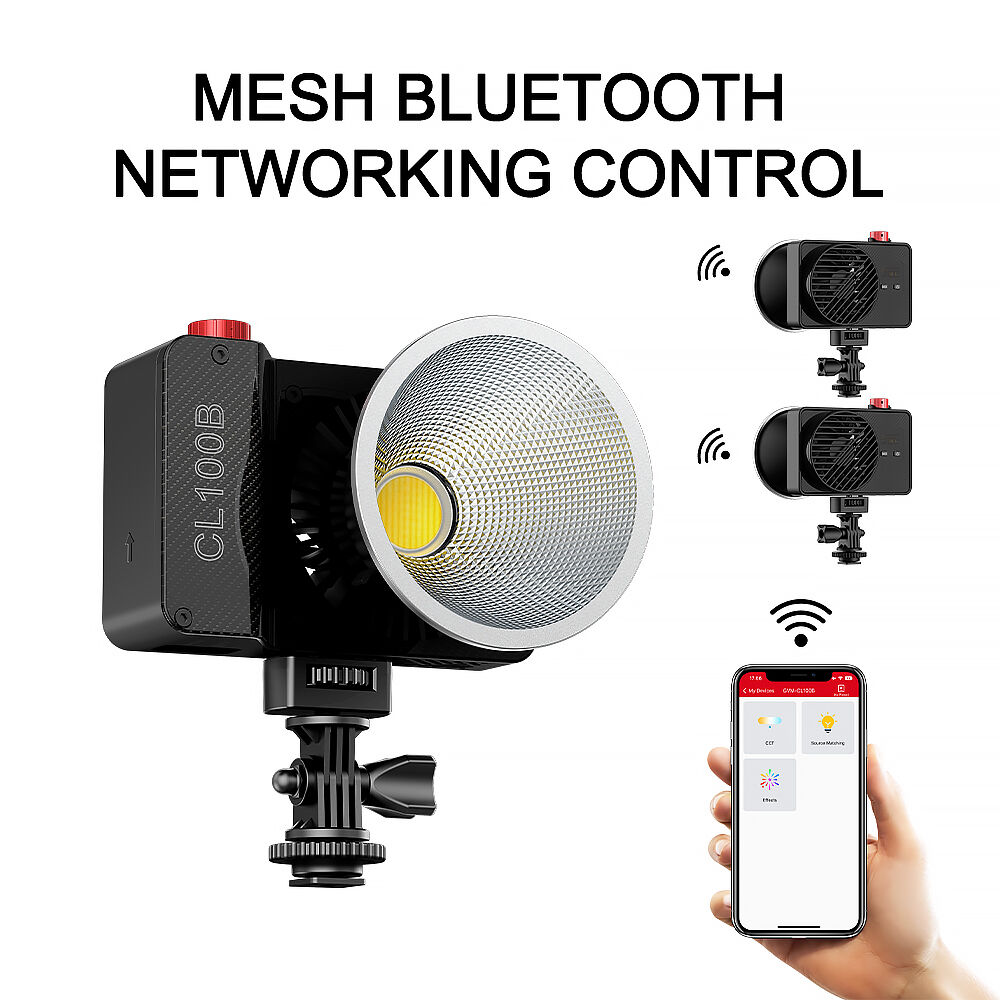 GVM CL100B Portable Bi-Color L - đánh giá và giá Outdoor Lighting Video Shooting