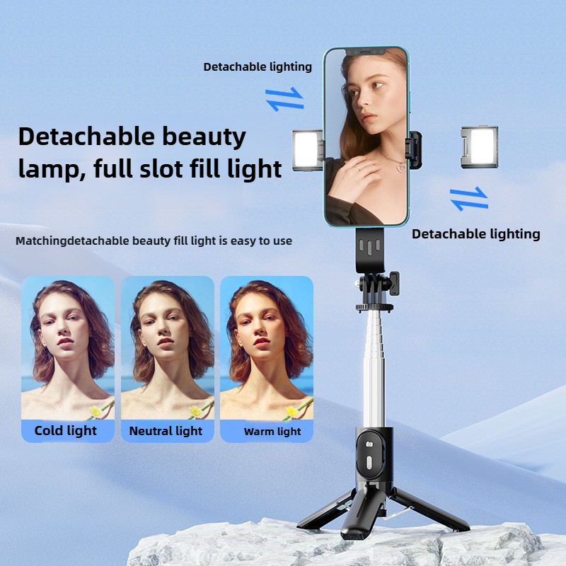 P08Y Selfie Stick Tripod, Fold - đánh giá và giá Outdoor Lighting Video Shooting