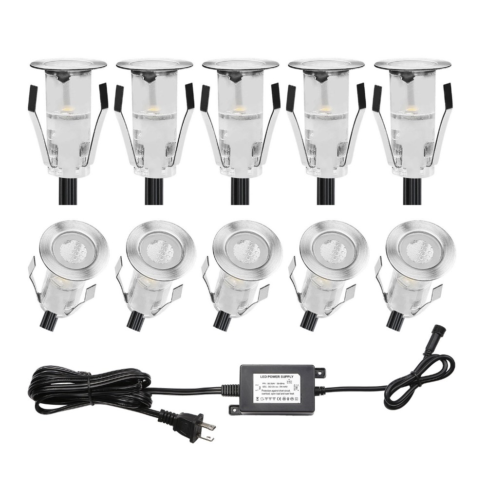 Bộ 10 Đèn LED Mini Sàn Tàu Đèn - đánh giá và giá Ground Light Recessed
