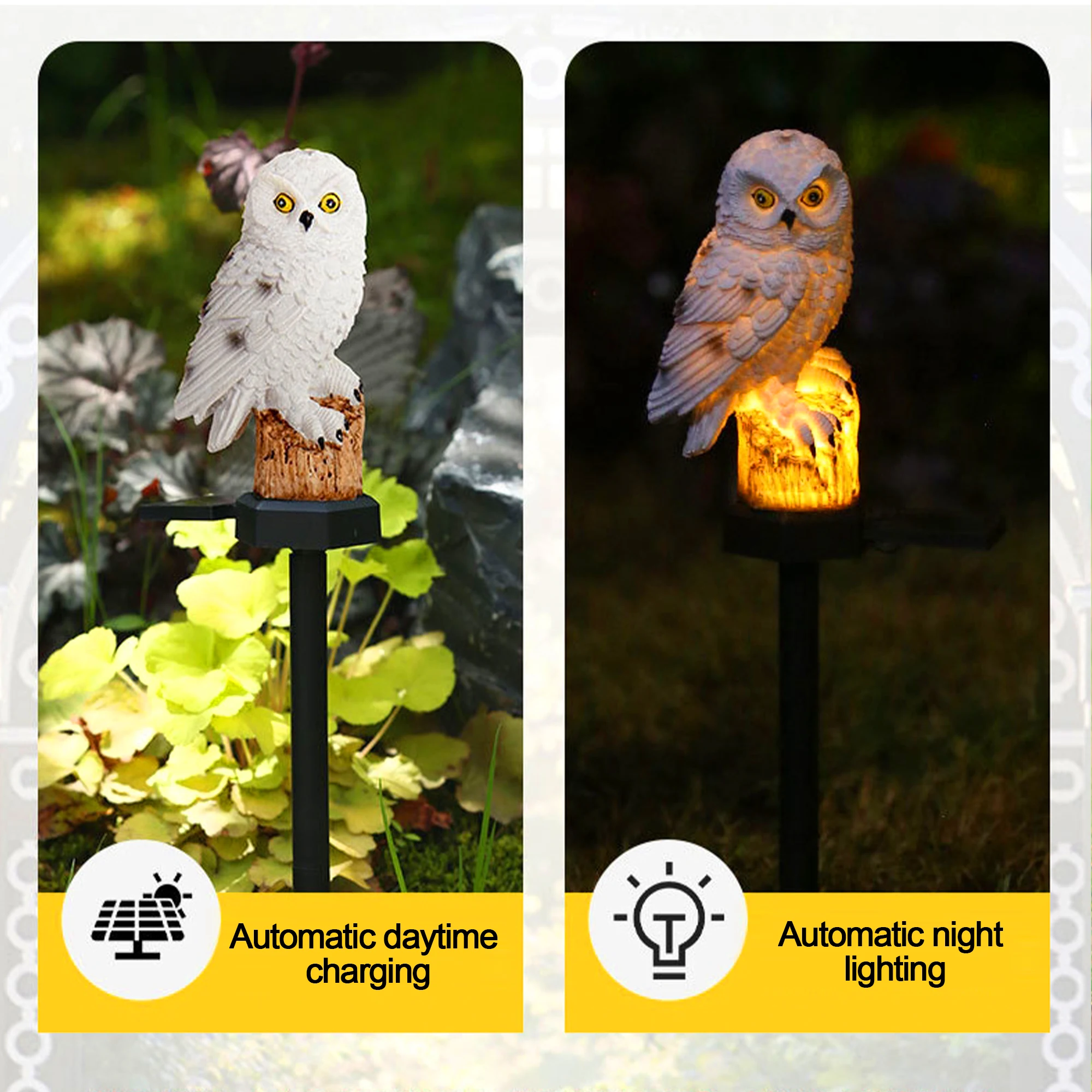 2 Packs Outdoor LED Owl Lawn L - đánh giá và giá Outdoor Lighting In Ground