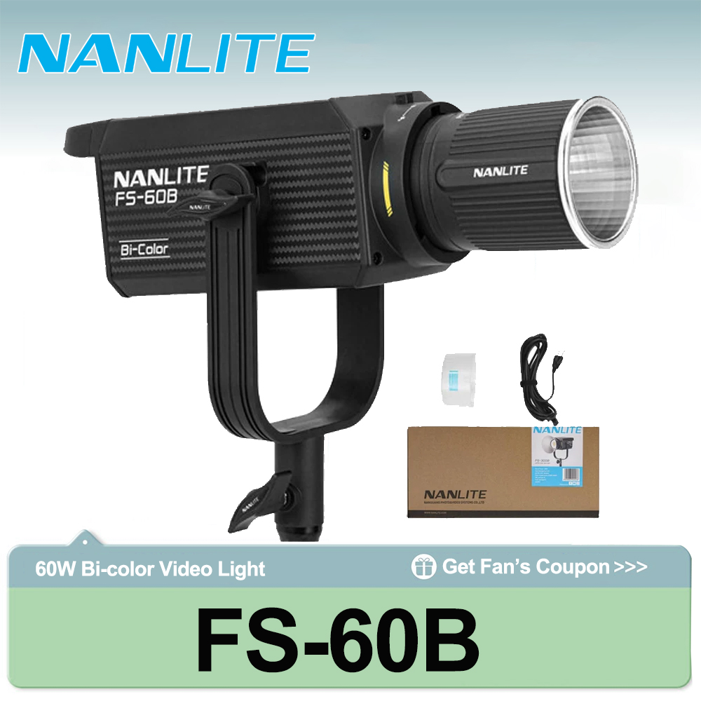 Nanlite FS-60B 70W Bi-color Sp - đánh giá và giá Outdoor Lighting Video Shooting