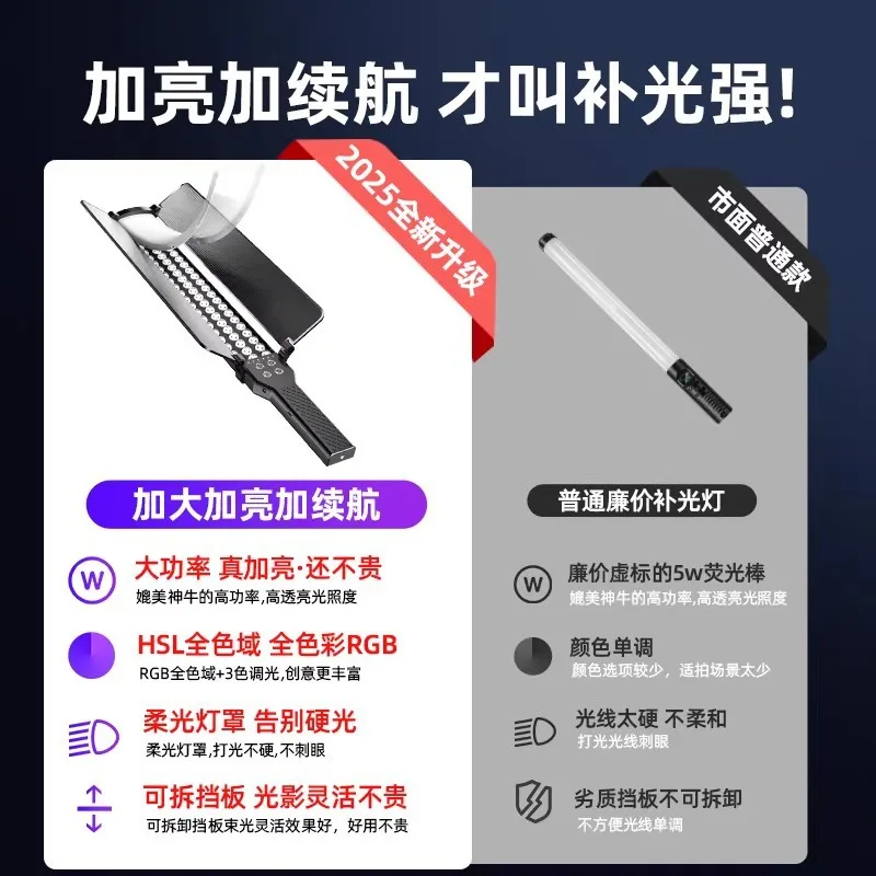 Portable RGB LED Light Stick H - đánh giá và giá Outdoor Lighting Video Shooting