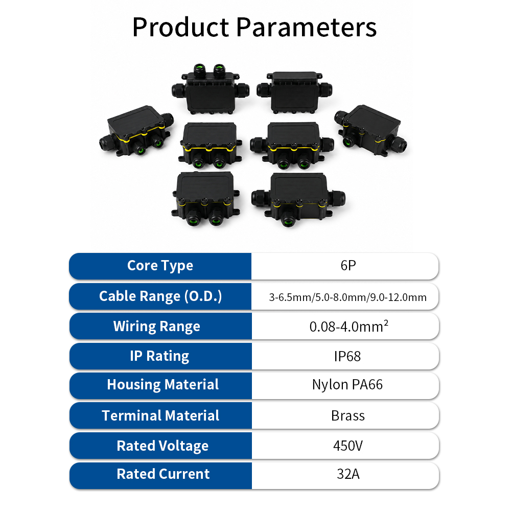 IP68 Waterproof Junction Box 2 - đánh giá và giá Outdoor Lighting Connectors
