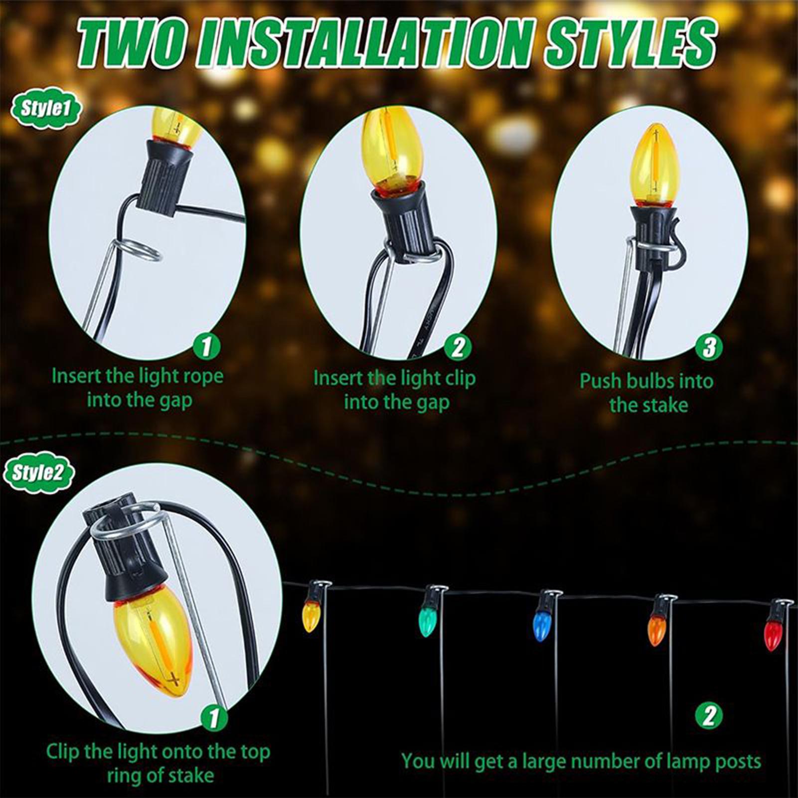 Christmas Light Stakes 12-Inch - đánh giá và giá Outdoor Lighting In Ground