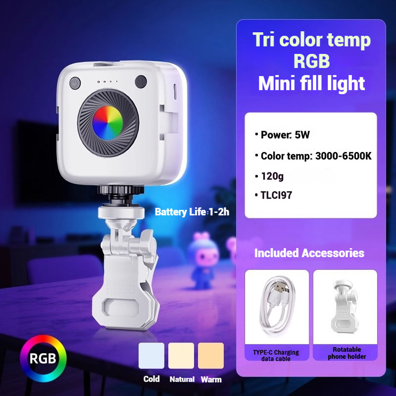 Mini RGB LED Video Fill Light  - đánh giá và giá Outdoor Lighting Video Shooting