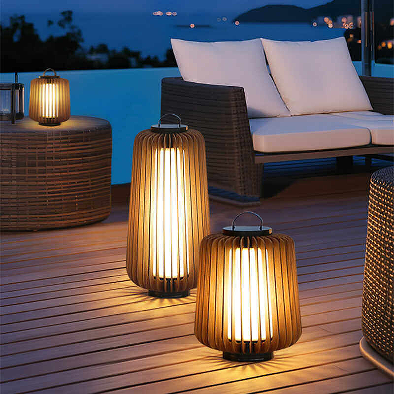 Luminous floor lamp courtyard  - đánh giá và giá Outdoor Lighting Lamps