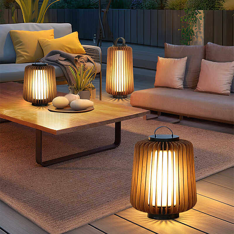 Luminous floor lamp courtyard  - đánh giá và giá Outdoor Lighting Lamps